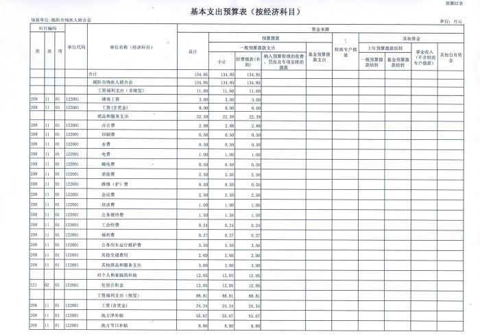 揭阳市残疾人联合会2013年预算产出表(图4)