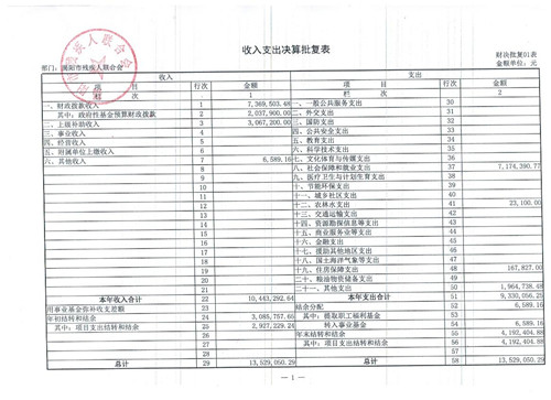 市残联2015年度部门决算公示(图5)