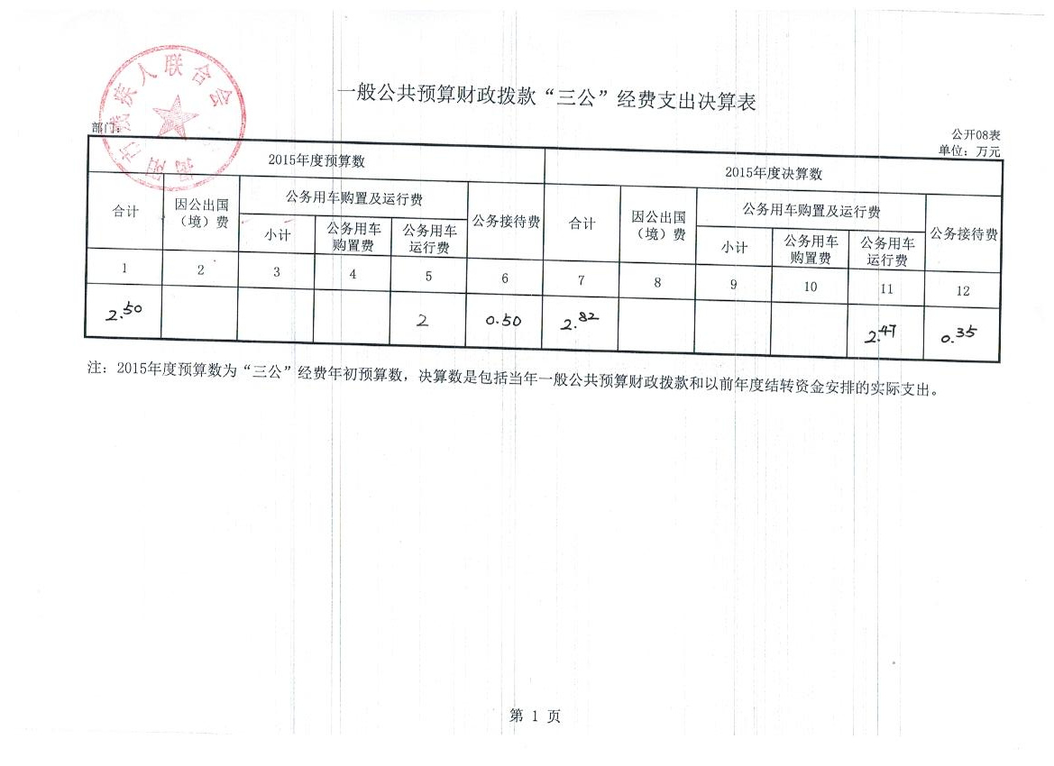 市残联2015年度部门决算公示(图9)