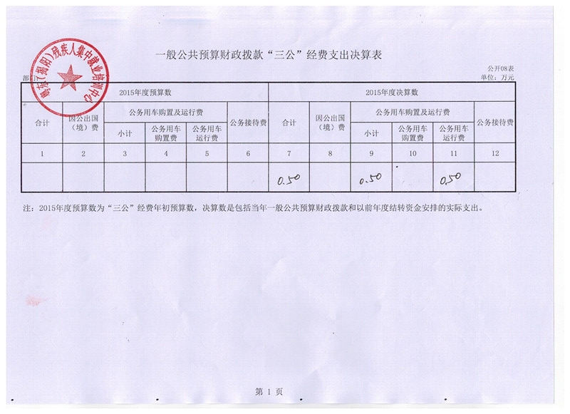 粤东（揭阳）残疾人集中就业培训中心2015年度决算表(图12)