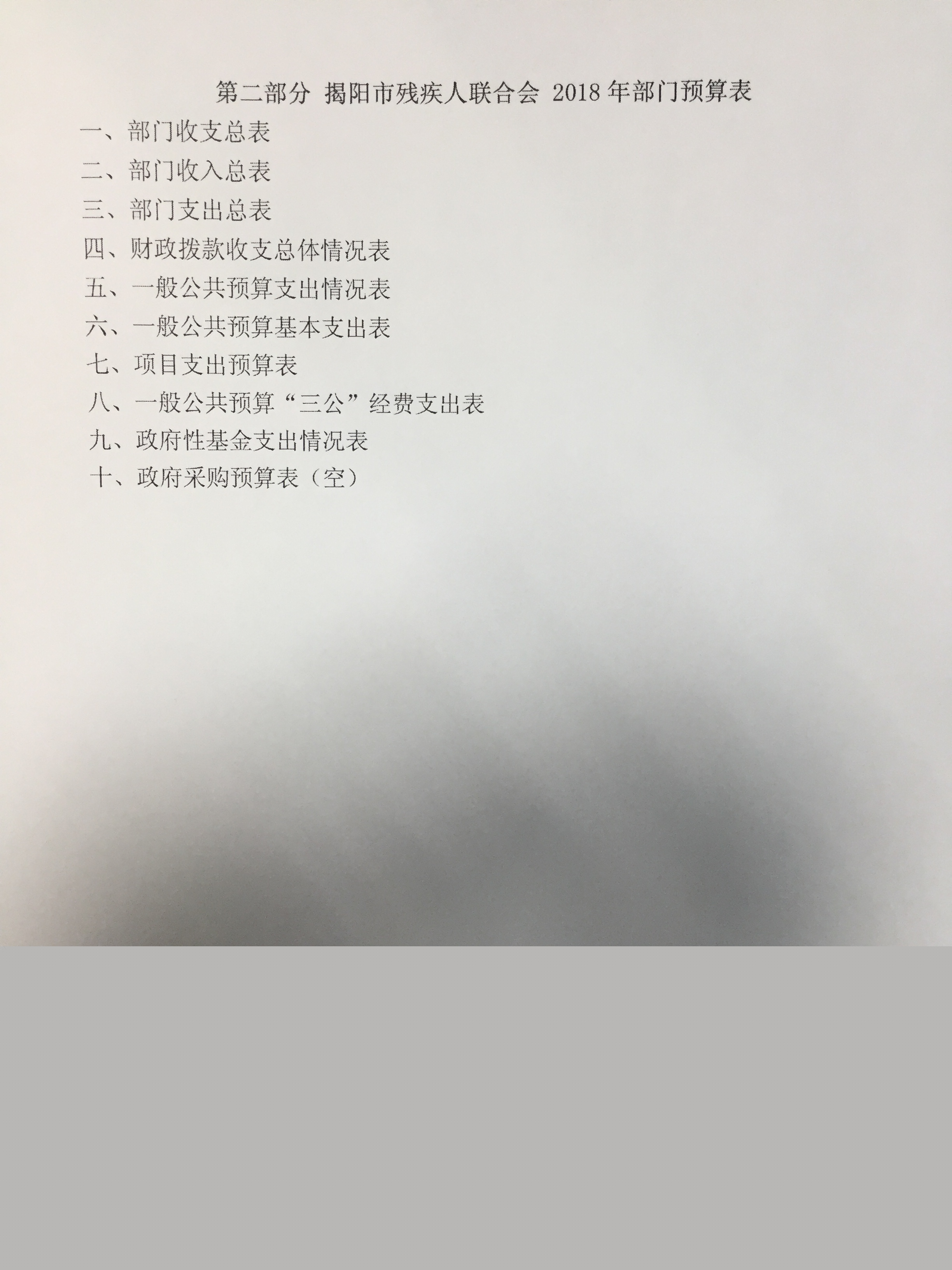 揭阳市残疾人联合会2018年度部门预算(图3)